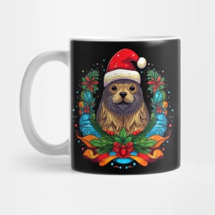 Sea Lion Christmas Mug